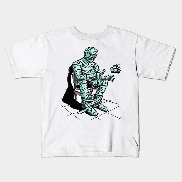 Mummy Needs Toilet Paper Kids T-Shirt by DavesTees